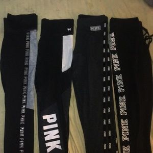 4 pairs of PINK leggings